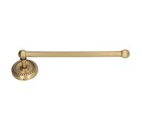 Hyuduo Bathroom Towel Rack Vintage Copper Single Rod Towel Bar with Twisted Pattern Copper and Stainless Steel for Hotel Home Kitchen Bathroom Accessories