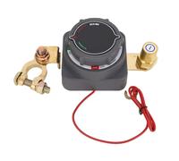 Hyuduo Battery Disconnect Switch Battery Isolator Cut Off Switch with LED Voltage Display 250A Continuous Current for Car RV Yacht Truck Engineering Vehicles