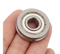 Hyuduo Bearing Steel V Grooved Roller Bearing V6000ZZ 10mm Bore 30mm OD 8mm Width Double Sealed Deep Groove Single Row for Guide Rail Sliding Door Machinery Use