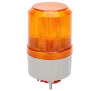 Hyuduo Berm Mini Small Compact Warning Light LED Emergency Strobe 360° Coverage with Transparent Cover for Factories Schools Stations (Yellow)