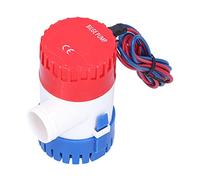 Hyuduo Bilge Pump, Semi-Automatic DC Switch, Shock Resistant ABS Housing, Small Electric Submersible Drain Pump, Provides Power 12V / 24V, 350/500/750 / 1100Gph (24V 350Gph)