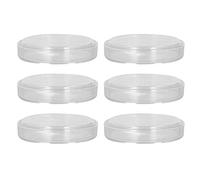 Hyuduo Borosilicate Glass Petri Dish Set 10PCs High Gloss Surface for Science Projects and Themed Parties Laboratory Culture Shells with Lids 85mm Inner Diameter