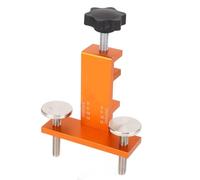 Hyuduo Cabinet Door Installation Jig, Adjustable Aluminum Tool for Precise Hinge Drilling on 7mm to 37mm Thick Kitchen Cabinet Doors