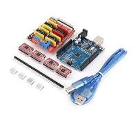 Hyuduo CNC V3.0 Expansion Board with Stepper Motor Drivers, 3D Printer Accessories Set for Engraving Machine, 4 Slots for A4988 Drivers