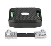 Hyuduo Consumption Meter with Voltage Threshold RS485 Interface for DC Power Monitoring, PZEM-017 Watt Meter Analyzer for Solar Battery EV Charging 50A-300A Shunt (PZEM-017+100A)