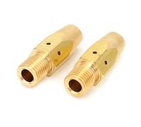Hyuduo Contact Tip Diffuser 2PCS Brass MIG Nozzle Diffuser Tip Adapter for M-25 M-40 Stable Welding Tool Accessory (2PCS)