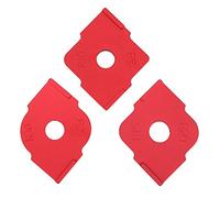 Hyuduo Corner Radius Quick-Jig, Aluminum Alloy Woodworking Positioning Tool, 3Pcs Semicircle Template for Precise R Angle Trim in Woodwork Projects