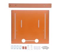 Hyuduo Cutting Machine Base Plate, Multifunctional Manual Tool with No Punching Design for Woodworking, Circular Saw Rail Base Plate 25x28cm with 2cm Margin