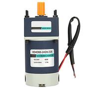 Hyuduo DC 24V 60W Geared Motor, High Torsion, Adjustable Speed, Metal Gear, Permanent Magnet, Linear Motion Actuators (Reduction Ratio 20, 160RPM)