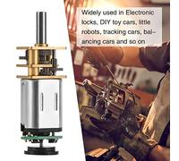 Hyuduo DC Gear Motor GBMQ-GM12BY20 6V 70RPM with Magnetic Coded Disc Hall Encoder for Fan Motors, Metal Wear-Resisting for Long Serving Life (6V 50RPM)