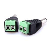 Hyuduo DC Power Connector, Male Jack Adapter for CCTV Camera, Easy Installation with Superior Contact Performance for Security Devices