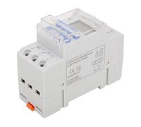 Hyuduo Digital Timer Switch DIN Rail Mount 16A 200- AC 7 Days Programmable with LCD Display LED Indicators Countdown Function for Home Office