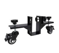 Hyuduo Door Panel Installation Kit Door Dolly Heavy Duty Steel Adjustable 1.6-2.1 Inch with 360 Degree Wheels for Sliding Steel Frame Fire Barn