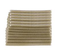 Hyuduo Double Loop Wire Binding Spine 100Pcs Light Gold 3:1 Pitch for 100 Sheets Letter Size A4 Documents Office School Supplies (Light Gold)