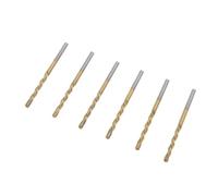 Hyuduo Drill Bit Set 50 Pieces M2 High Speed Steel Spiral Drill Bits for Wood Fiberglass OSB Board with Precise 1/8 Inch Shank 2.35 Inch Length (Gold)