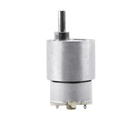 Hyuduo Electric Motor, DC 12V 3.5/15/30/70RPM Gear Motor with Excellent Workmanship for Agricultural and Industrial Equipment, Vehicles, Wind Turbines, 37mm Diameter, 1:30-1:360 (15RPM)