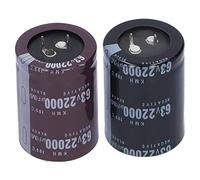 Hyuduo Electrolytic Capacitor, 22000μF Aluminum Energy Storage Components 63V, Capacitance, Stable Structure, High Performance, Long Service Life, Aluminum Cover Packaging, Horn Type
