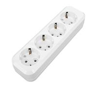 Hyuduo European Socket Panel, PC Material, 16A 2500W Round Hole Power Outlet for Home Appliances and Electronics (8 Holes)