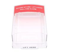 Hyuduo Fire Reminder Cover, Protective Button Guard for Emergency Call Point with Fireproof Transparent Design, for Home Office Outdoor Use