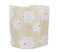 Hyuduo Foldable Bathtub Portable Ice Bath Tub for Athletes with 7-Layer Insulation Floral Pattern PVC Cold Plunge Tub for Home Recovery (80cm)