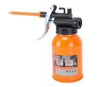 Hyuduo Hand Pump Oiler Can, High Carbon Steel Oil Bottle with Copper Filter for Mechanical Lubrication Automotive Maintenance 250ml