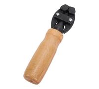 Hyuduo Hand Vise for Jewelry Making, 5.51 Inch Adjustable with Wooden | High Carbon Steel Jaws, Non Slip Textured Grip, for Filing Engraving Polishing Soldering, Holds Rods Wires Wax Models, 0.47
