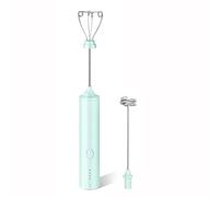 Hyuduo Household Cordless Electric Food Mixer, Compact, 4 Speeds Adjustable, Ideal for Baking and Cooking (Green)