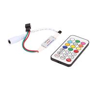 Hyuduo IR LED Controller Wireless Remote for WS2811 WS2812B LED Strip Lights 21 Keys Mini Size Adjustable Brightness Color Effects Up to 1024 Pixels Memory Function DC 5-24V (12V)