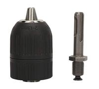 Hyuduo Keyless Drill Chuck 2.0-13mm with SDS Adapter, High Speed Steel & Plastic, Easy Install & Release, for Electric Hammer Conversion to Power Drill