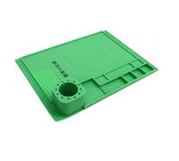 Hyuduo Large Silicone Soldering Mat, Antistatic Electronics Repair Pad, Heat Resistant 932F, Ideal for Mobile Phone and Camera Maintenance (Green)