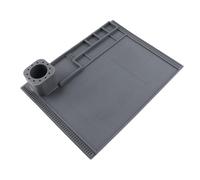 Hyuduo Large Silicone Soldering Mat, Antistatic Electronics Repair Pad, Heat Resistant 932F, Ideal for Mobile Phone and Camera Maintenance (Gray)