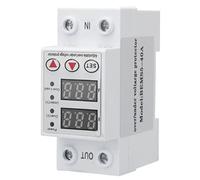 Hyuduo LCD Display -overvoltage Overflow Protector for Office Tensioning Power Meter for Office Building Gray 1 X Voltage Protector