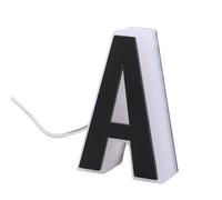 Hyuduo LED House Number Letter A Outdoor Lighted Address Sign Plug in Type Modern Illuminated House Number for Residences Stores Front Door Outside Wall