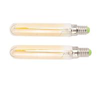Hyuduo LED Pipe Lamp 2300K 4W E14 Tubular Lamp for Residential Buildings for Residential Buildings 2PCs (Gold)