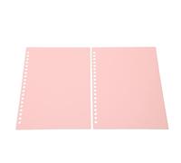 Hyuduo Loose Leaf Presentation Cover, PP Material, Flexible and Removable, A5 Covers for Documents, Portable for Students and Professionals (Pink)