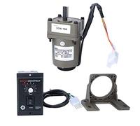 Hyuduo M315 402 15W Reversible Gear Motor, Adjustable Speed Metal Gear Copper Coil Motor, with Controller Bracket, for Automation Packaging Textile Machines (Reduction ratio 10K)