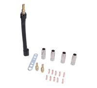 Hyuduo M6 Tips Set, Brass Material, Stable Performance, Includes Nozzles and Flexible Neck for MB15 15AK Welding Torch