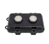 Hyuduo Magnetic Key Box Magnetic Key Holder Storage Box Weather ABS Material 2 Powerful Magnets Spacious Interior for Car Home Outdoor Use with Safety Lock Foam Cushion