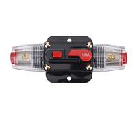 Hyuduo Manual Reset Car Audio Safety Holder with High Temperature and Good Conductivity, Ideal for the Overload Protection of the Auto -Sereo System, for Modified Audio Enthusiasts