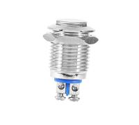 Hyuduo Metal Push Button Switch Momentary ON Off Starter Switch for 12mm Mounting Hole Durable Stainless Steel Construction IP65 Rated for Industrial Control Panels