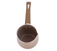 Hyuduo Mini Coffee Pot, Non Stick Milk Boiling Pan, Ergonomic Aluminum Alloy Coffee Warmer Pot, 10cm Diameter, Ideal for Heating Milk and Chocolate for Small Households
