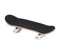 Hyuduo Mini Finger Skateboards 5 Layer Maple Wood Fingerboard with Fully Closed Bearing Wheels and PU Pad for Stress Relief Trick Training (White)