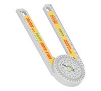 Hyuduo Miter Saw Protractor, Angle Finder with Easy to Read Graduations and O Ring Mechanism for Ceiling Trimming Angle Measurement Wall Corner Measurement