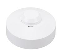 Hyuduo Motion Sensor Light Switch with 5.8GHz Microwave for Home and Business, ABS Material DC12-24V Adjustable Detection Range 6.6-32.8ft 360° Coverage Ceiling Mounting