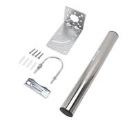 Hyuduo Mounting Kit for Iron Antenna Mount Pole Bracket Roof Wall Ground Install for 3 Way Mounting Support Stable Placement for Home Outdoor Use