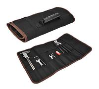 Hyuduo Multifunction Pouch Holder, 600D Composite EVA Tool Roll Up Storage Bag with Handle for Hand Tools Organizer, Compact Space Saving Design for DIY Mechanics Electricians 14.2 X (Black)