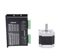 Hyuduo Nema23 Stepper Motor Driver Kit, DM556 High Resolution 2 Phase Motor Driver with Anti Resonance Design, 23HS5628 126N.cm 2.8A 8mm Shaft for CNC 3D Printer Engraving Machine