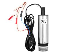 Hyuduo Oil Fuel Transfer Pump, DC 12V/24V Electric Submersible Pump with Stainless Steel Filter Screen, for Oil, Water, Kerosene, 30L/min, Lift, 60W, 2in Outer Diameter, (24V)