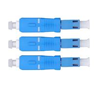 Hyuduo Optical Fiber Adapter, Ceramic and Metal SC to LC Coupler, High Performance for Fiber Optic Networks and Communication Systems