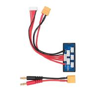 Hyuduo Parallel Charging Board PCB ABS Silicone Balance Charger Board with XT60 Banana Connecting Cable for 2S 3S Battery Charging Expansion for RC Aircraft Models